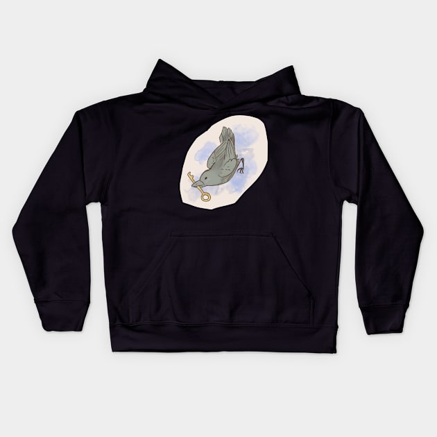 Sagittarius bird Kids Hoodie by KaijuCupcakes